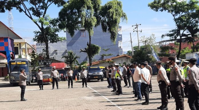 Tingkatkan Kesiapsiagaan Polres Toraja Utara Gelar Apel Ops Mantap Praja Tahun 2020 Polres Toraja Utara