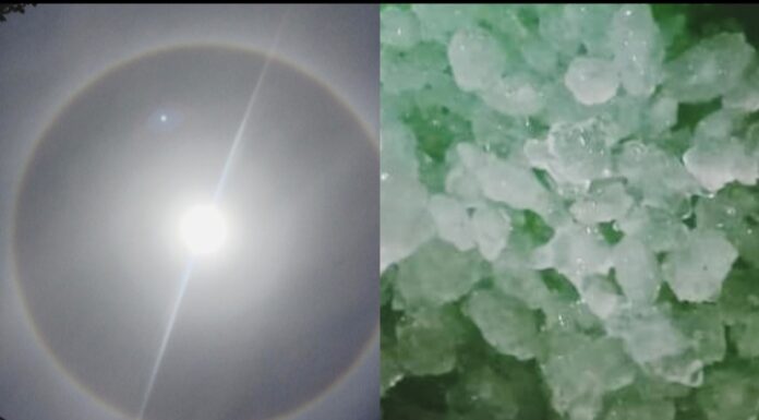 Hujan es dan matahari cincin toraja