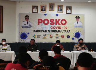 Rapat satgas Covid-19 Toraja Utara