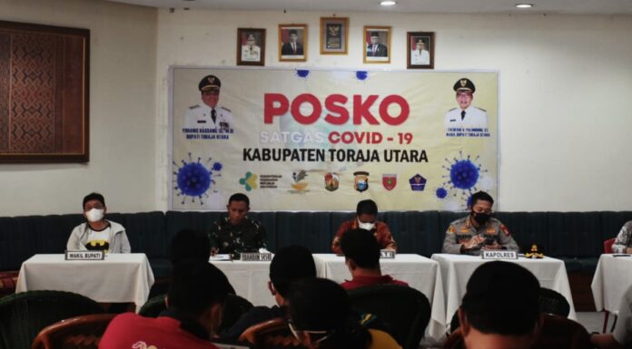 Tekan Kasus DBD, Bupati Torut Perintahkan Fogging Dan Edukasi Rapat satgas Covid-19 Toraja Utara