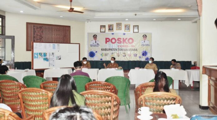 Gedung Pelayanan PSP Tangmentoe Akan Dijadikan Tempat Isolasi Mandiri Terpadu Rapat satgas Covid-19 Toraja Utara