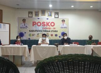 Rapat satgas Covid-19 Toraja Utara