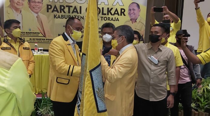 Musda X Golkar, Victor Datuan Batara Resmi Nahkodai DPD II Golkar Tana Toraja Victor Datuan Batara